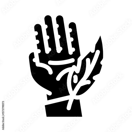 hypoallergenic glyph icon vector illustration