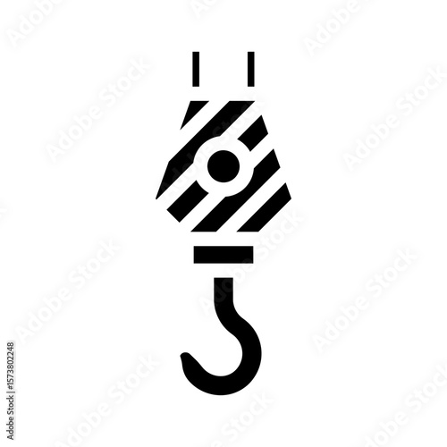 high load capacity glyph icon vector illustration