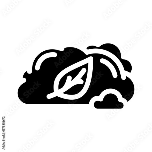 zero emission use glyph icon vector illustration