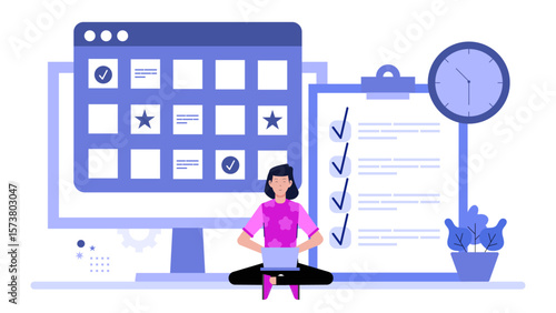 HR manager tracking employee training progress