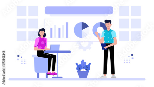 CEO sharing vision at company all-hands meeting