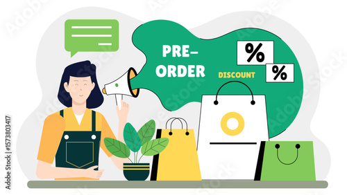 Entrepreneur planning product pre-order launch