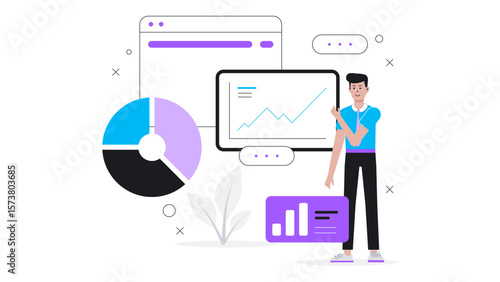 Business analyst building KPI dashboard