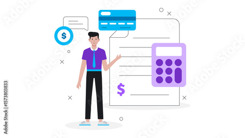 Finance officer calculating operational costs