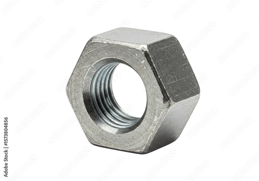Isolated Transparent PNG of Silver Metal Hexagon Nut Hardware Fastener Isolated Transparent PNG of Silver Metal Hexagon Nut Hardware Fastener