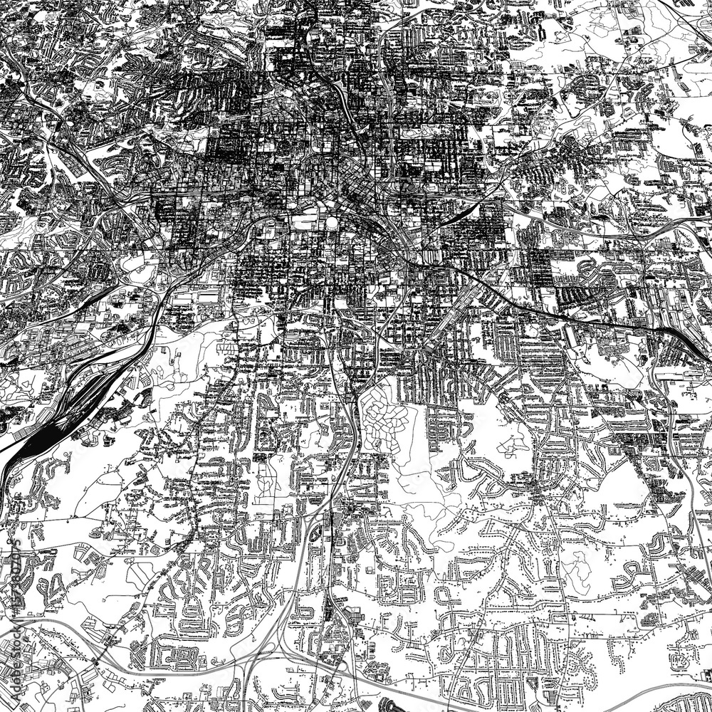 Fototapeta premium 3D illustration of city and urban in Atlanta USA