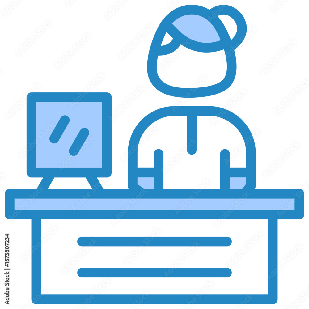 Fototapeta premium Reception Icon