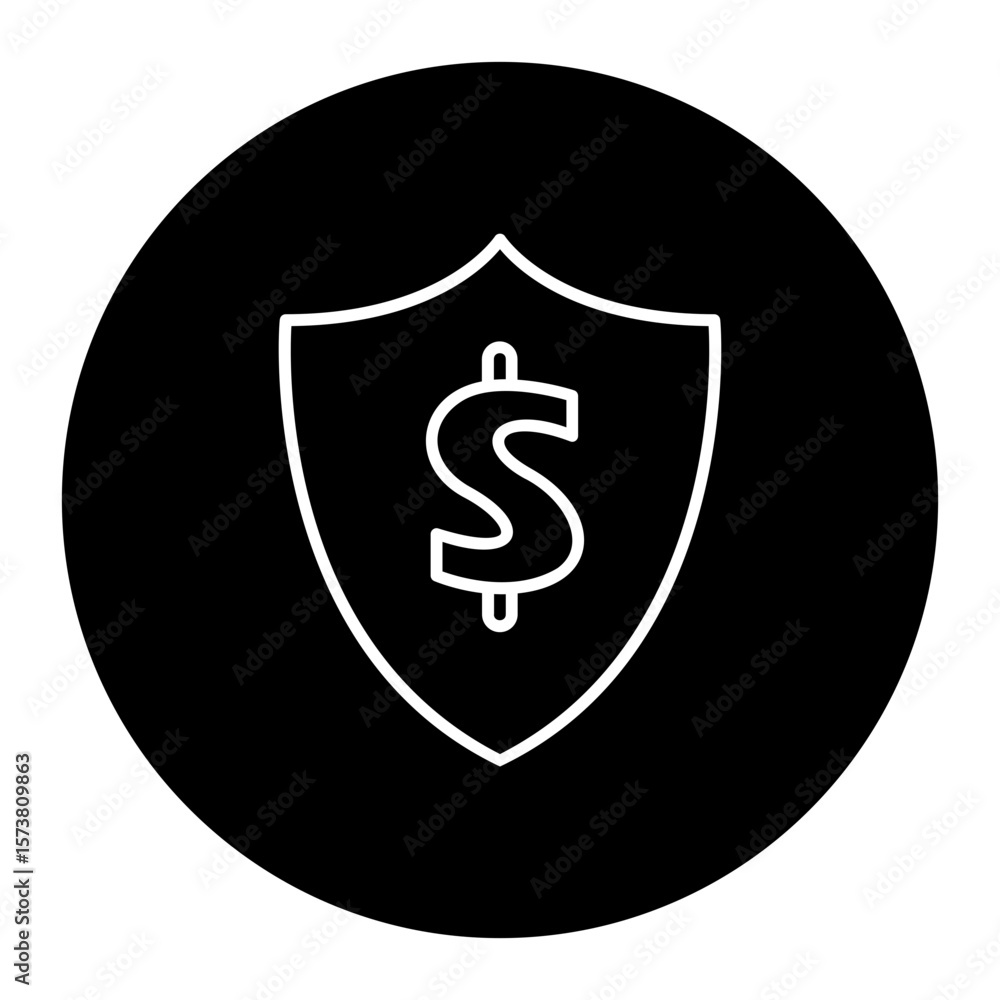 dollar sign in shield