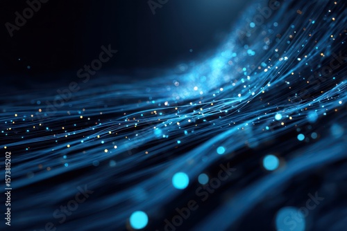 Innovative glowing data lines symbolizing the breakthrough tech that shapes future innovation.