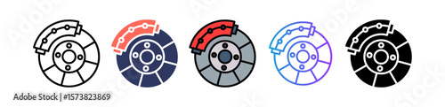 Brake Disc multiple icon