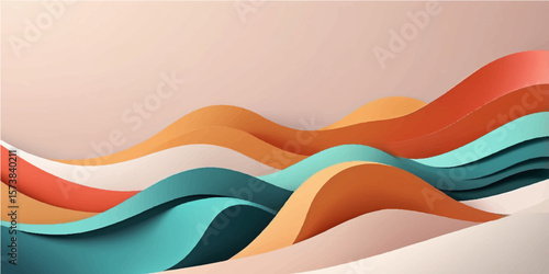 Abstract colorful background with flowing waves, a vibrant vector illustration perfect for modern web and banner designs