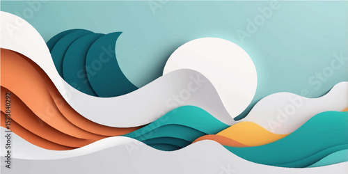 Abstract colorful background with flowing waves, a vibrant vector illustration perfect for modern web and banner designs