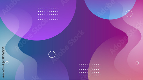 Abstract purple blue gradient background with circles. Ideal as website backdrop, social media graphic, or presentation slide design.