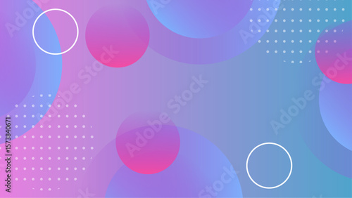 Abstract geometric pattern featuring overlapping circles and dots. Suitable for backgrounds, prints, and modern design projects needing a stylized touch.