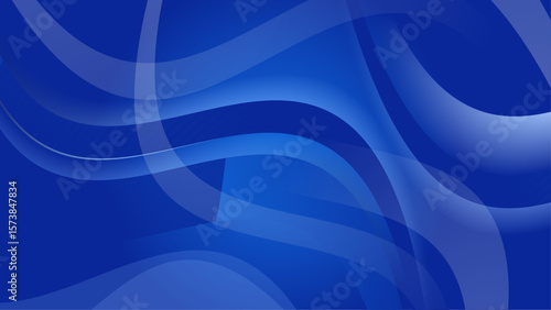 Abstract blue wavy shapes forming a design, ideal for background images, digital art projects, web design, brand marketing materials.