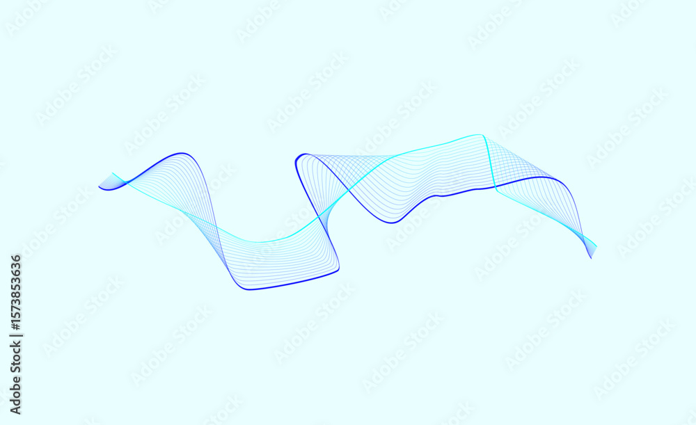 Obraz premium vector waveline design