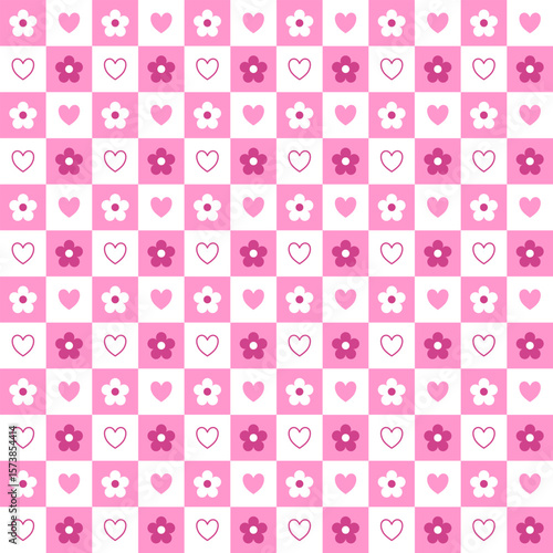 seamless pattern with hearts
