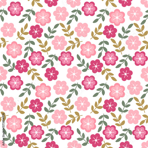 seamless pattern with flowers