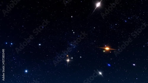 Wallpaper Mural Starry night sky with celestial objects Torontodigital.ca