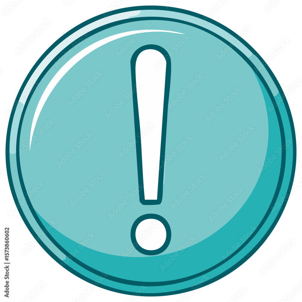 Blue Exclamation Point Icon Sign for Important Notice Alert Information Message Symbol Round Circle Button Graphic Blue Exclamation Point Icon Sign for Important Notice Alert Information Message Symbol Round Circle Button Graphic
