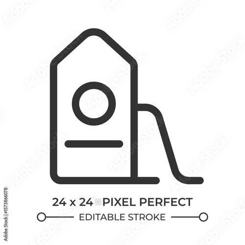 House sewerage system line ui icon. Residential drainage, plumbing. Home canalization, engineering. Isolated vector outline symbol. Webdesign user interface element linear, pixel perfect