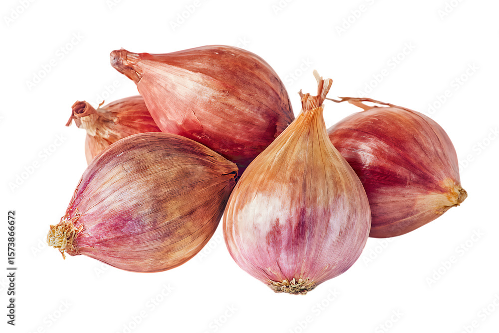 Fototapeta premium Fresh shallots, close up.