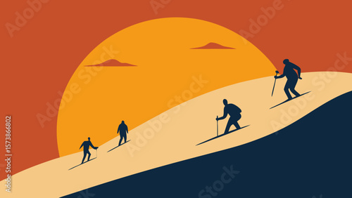 silhouette of a man on the beach