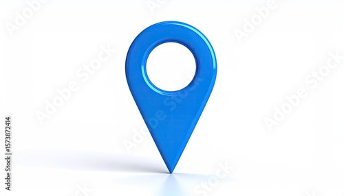 Free Download 3D Blue Location Marker - GFXLoad