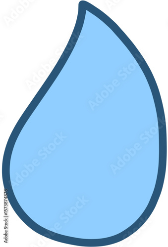 blue color water drop, water concept