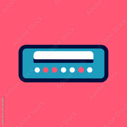 Password Input Field With Dots Icon