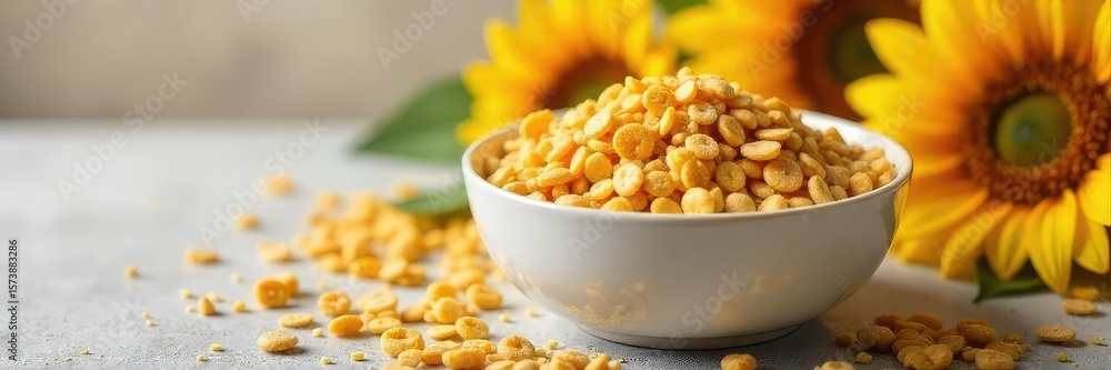 Golden Crunchy Sunflower Seed Cereal A Delicious and Nutritious Breakfast Golden Crunchy Sunflower Seed Cereal A Delicious and Nutritious Breakfast