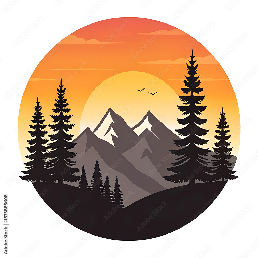Obraz premium winter landscape with trees