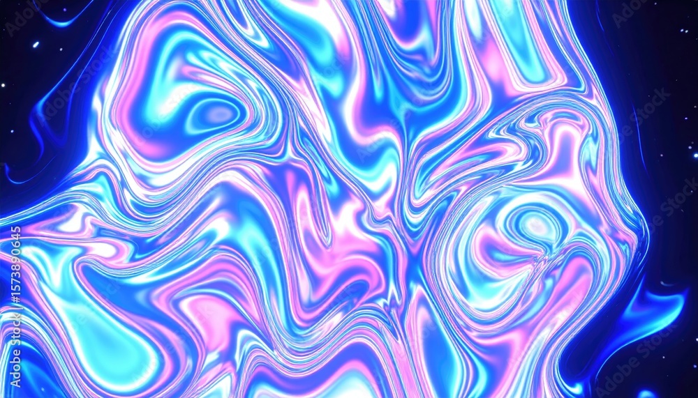 Fototapeta premium Abstract fluid art with vibrant colors (2)
