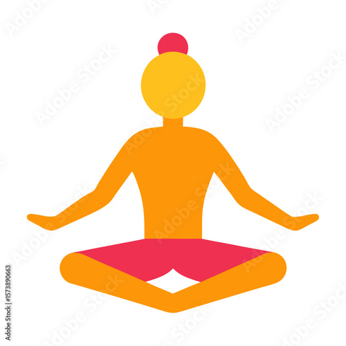Yoga Pose Person Icon Silhouette