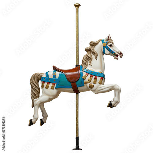 Vintage carousel horse sparks deep nostalgia, a timeless symbol of nostalgia.
