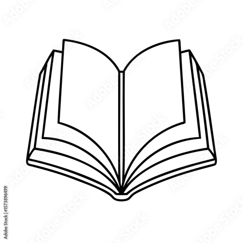 Open book with fanned pages reading knowledge
