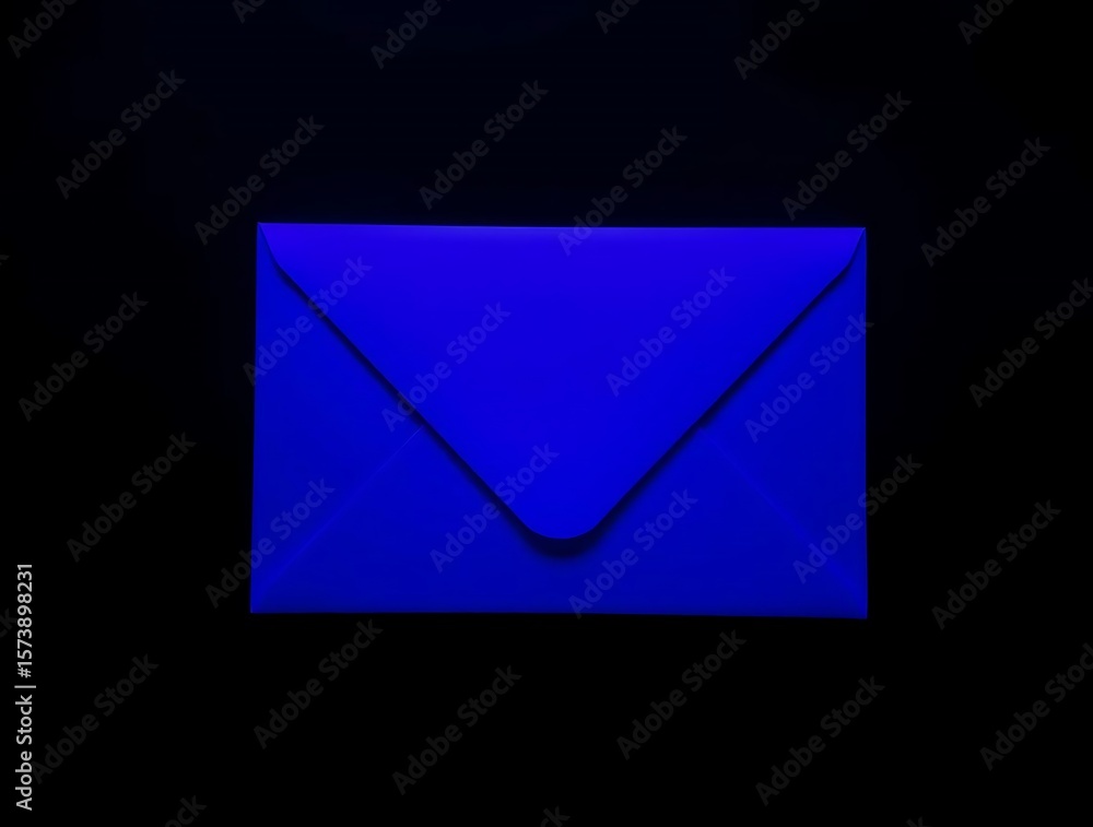 custom made wallpaper toronto digitalDeep Blue Envelope on Black Backdrop Represents Secrecy and Elegance
