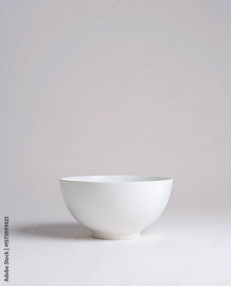 custom made wallpaper toronto digitalElegant white ceramic bowl, isolated on a clean backdrop setting