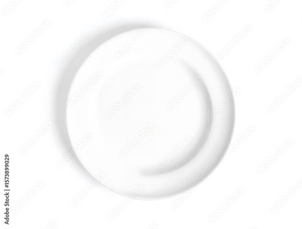 custom made wallpaper toronto digitalElegant white ceramic plate isolated on plain background for culinary use