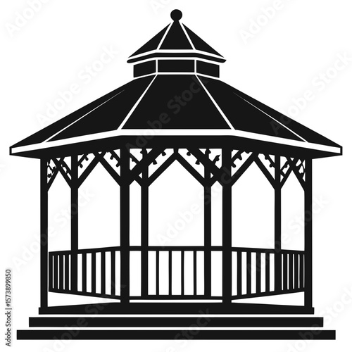 vector illustration of a cage