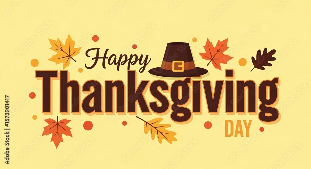 custom made wallpaper toronto digitalHappy Thanksgiving Day Greeting: Festive Autumn Design