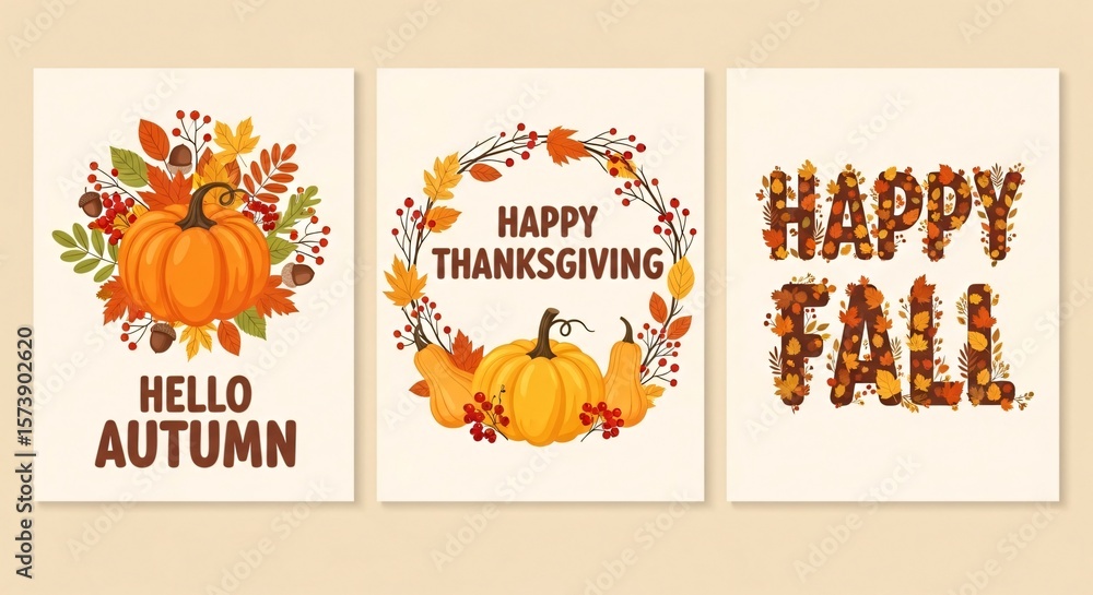custom made wallpaper toronto digitalAutumnal Greetings: Three Festive Pumpkin Designs for Fall
