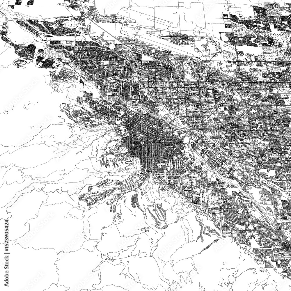 Fototapeta premium 3D illustration of city and urban in Boise Idaho USA