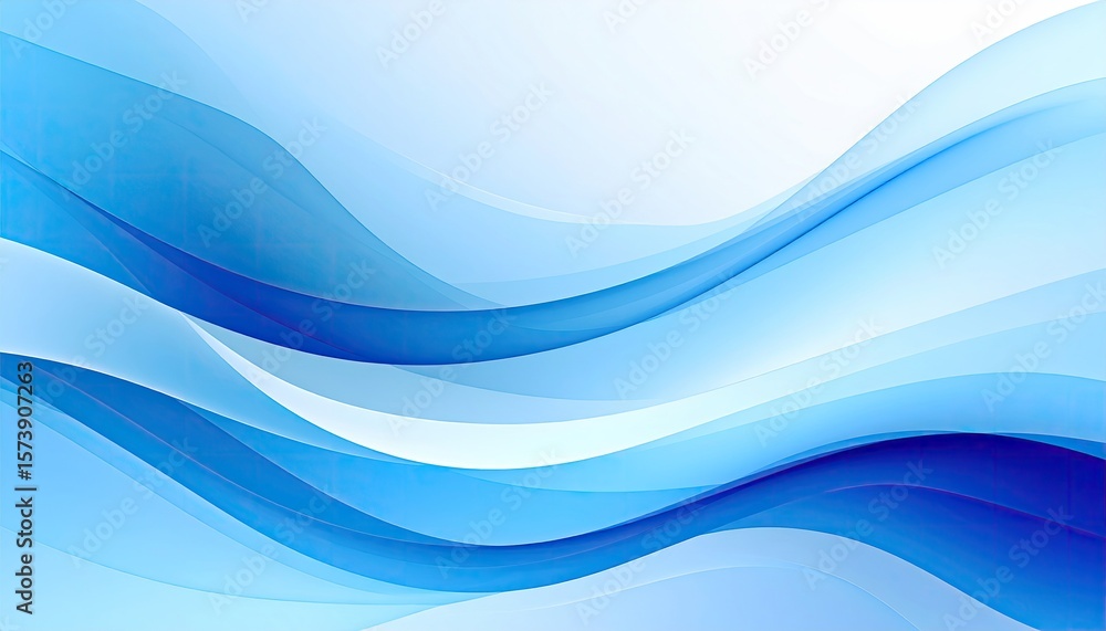 Fototapeta premium Abstract blue waves (11)