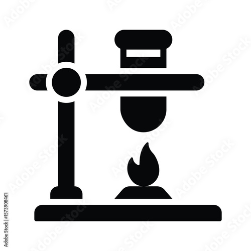 Get hold of this amazing glyph icon of retort stand