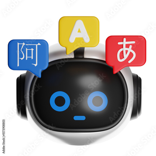 Multilingual Speech Output 3D Render