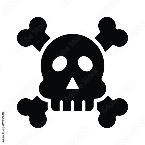 Have a look at his danger skull icon designed in glyph style