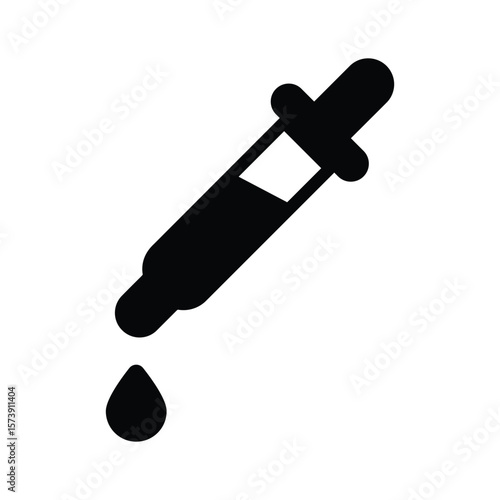 Get this handy glyph style icon of lab dropper