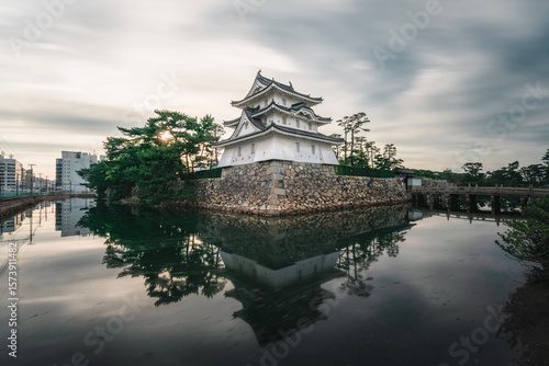 Papier peint Japan Travel Takamatsu Castle at sunset