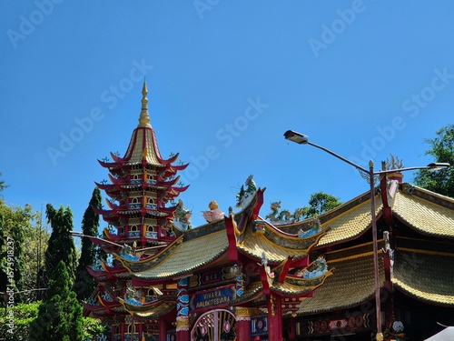 Vihara Avalokitesvara is a place of worship for Buddhists. the only monastery Vihara Avalokitesvara. Pamekasan, Indonesia - Jul 09, 2025.